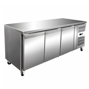 1.8m Commercial Undercounter Freezer Stainless Steel Food Prep Table Refrigerator