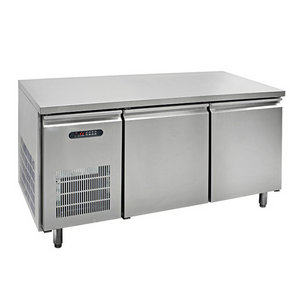 1.5m Commercial Stainless Steel Food Prep Table Refrigerator Undercounter Freezer