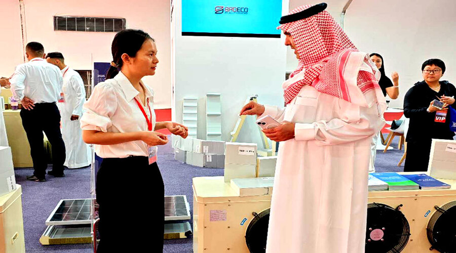 BRD Group's sustainable building tech display at Saudi Home Expo 2025 booth