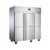 Six Door Air Cool Upright Freezer/ Chiller Dual-Temperature Stainless Steel Reach-In Refrigerator