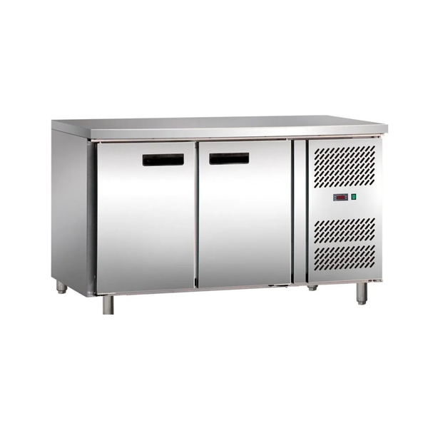 1.2m Stainless Steel Refrigerated Base Kitchen Worktop Freezer Cooler