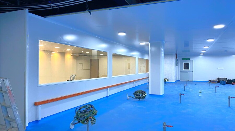 1,600sqm cleanroom built by BRD in Rawang for bird’s nest processing factory using 50mm PU panels