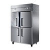 Four Door Air Cool Upright Freezer/ Chiller Dual-Temperature Stainless Steel Reach-In Refrigerator