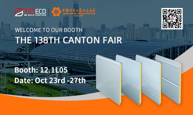 BRD booth at Canton Fair showcasing building materials