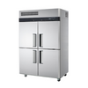 Four Door Air Cool Upright Freezer/ Chiller Dual-Temperature Stainless Steel Reach-In Refrigerator