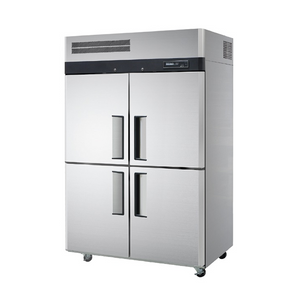 Four Door Air Cool Upright Freezer/ Chiller Dual-Temperature Stainless Steel Reach-In Refrigerator