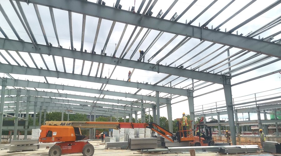 High-strength steel structure for data center building by BRD Malaysia