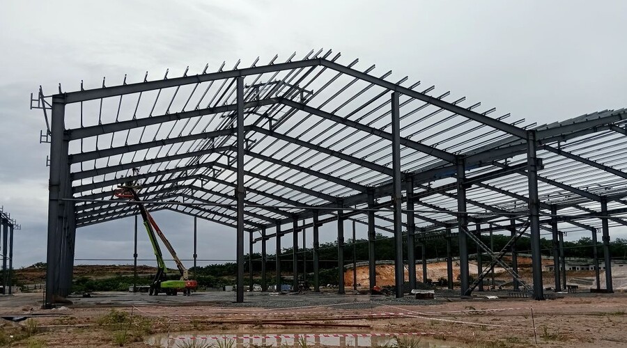 11,000㎡ industrial steel structure factory for copper and aluminium manufacturing in Rembau, Negeri Sembilan by BRD