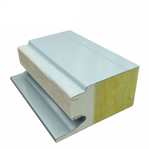 PU Sealing Rock Mineral Wool Sandwich Wall Panel