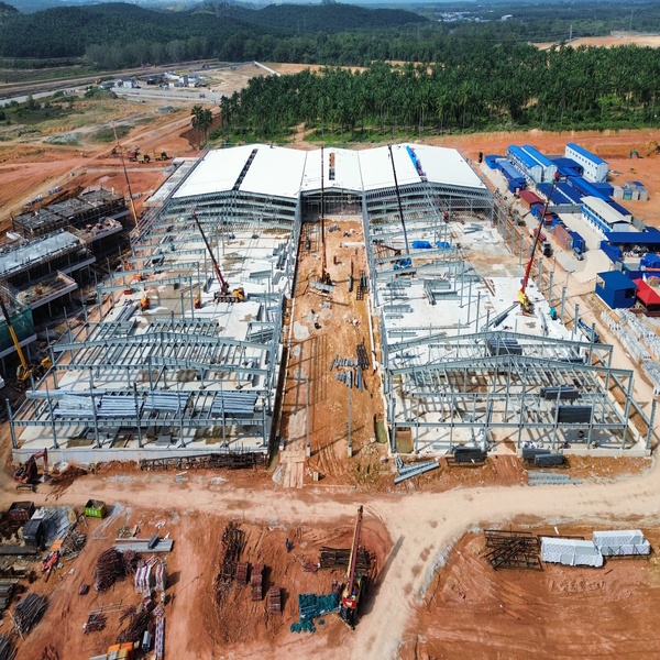 BRD Supplies Steel Structure, Metal deck and Sandwich Panels for Antmed Malaysia Project
